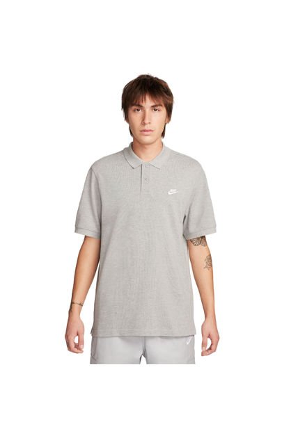 Camiseta Polo Pique Nike Short Sleeve-Gris