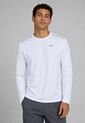 Camiseta Running Manga Larga NIKE Miler Blanco de Nike