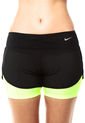 Short Negro-Amarillo Neón Nike Perforated Rival 2in1 de Nike