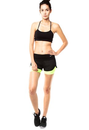 Short Negro-Amarillo Neón Nike Perforated Rival 2in1