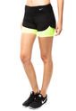 Short Negro-Amarillo Neón Nike Perforated Rival 2in1 de Nike