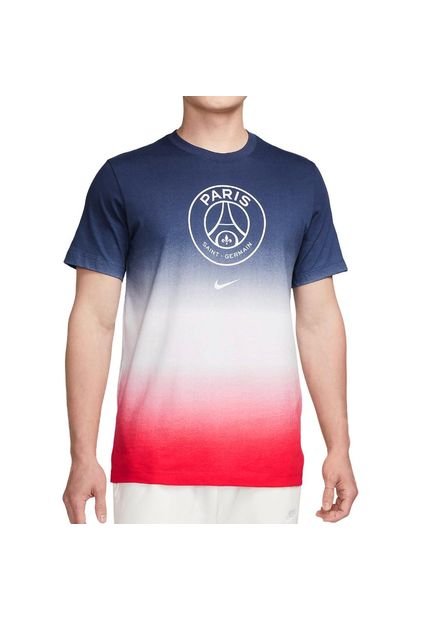 Camiseta Nike Psg Crest Ssl Tee-Blanco