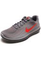 Tenis Training Gris-Naranja Neón Nike Flex 2017 Rn (Gs) de Nike