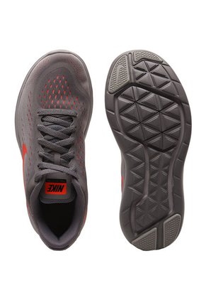 Tenis Training Gris-Naranja Neón Nike Flex 2017 Rn (Gs)