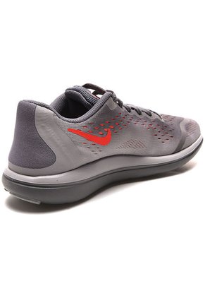 Tenis Training Gris-Naranja Neón Nike Flex 2017 Rn (Gs)