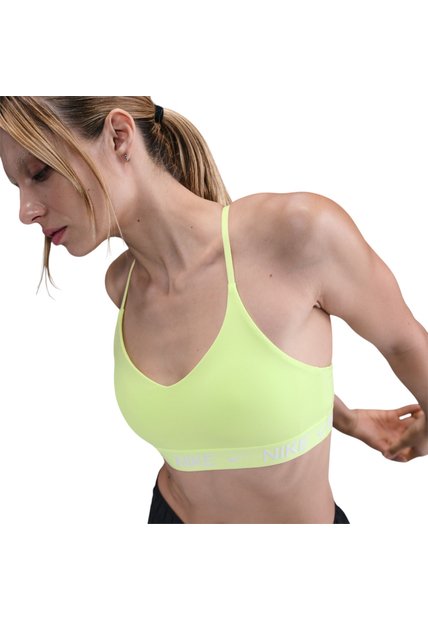 Top Nike Indy Light Support Mujer-Verde