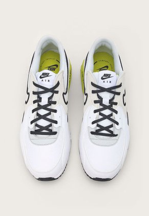 Tenis Lifestyle Blanco-Negro-Amarillo Neón Nike Air Max Excee