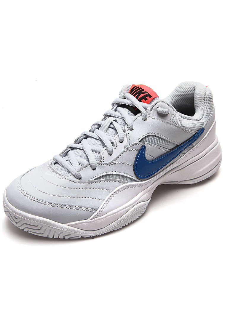 tenis azul con gris