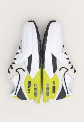 Tenis Lifestyle Blanco-Negro-Amarillo Neón Nike Air Max Excee