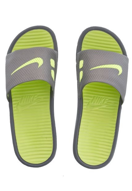 Playera Nike Gris-Verde Neón