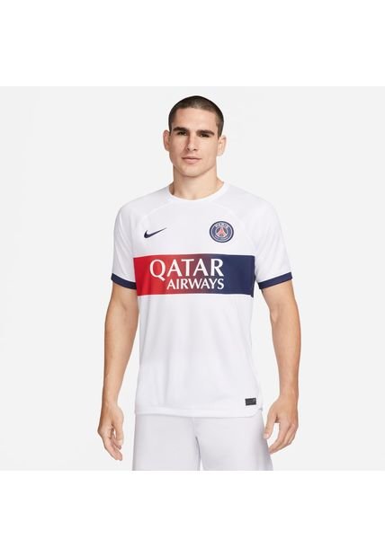 Camiseta Hombre Nike Paris Saint-Germain Visitante 2023/24 Stadium Blanco