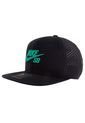 Gorra Negra-Verde Nike SB  U NK AERO CAP PRO de Nike