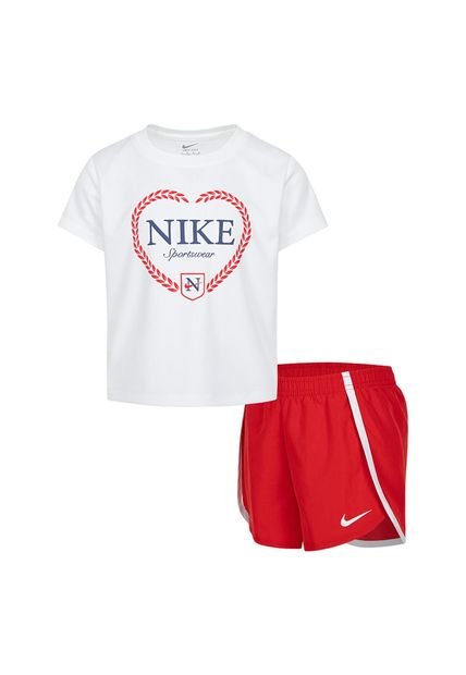 Conjunto Niños Nike Dri-FIT Game, Swoosh, Match! Rojo