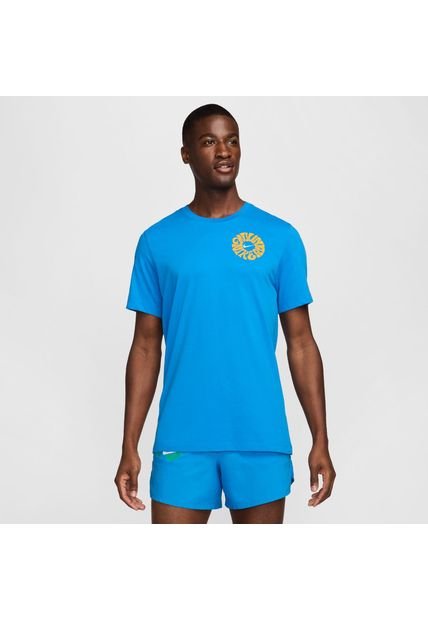 Camiseta Hombre Nike Marathon Energy Azul