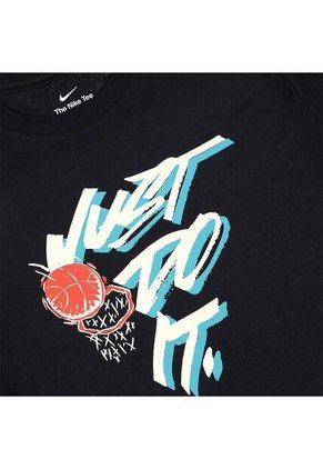 Camiseta De Básquetbol Nike Dri-fit Just Do It-Negro