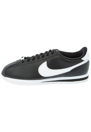 Tenis Lifestyle Negro-Blanco Nike Cortez Basic Leather