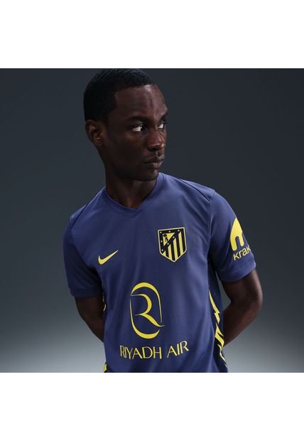 Nike Camiseta Nike Hombre Club Atlético De Madrid Visitante 2025/26 Stadium -  Azul - Amarillo Camisetas