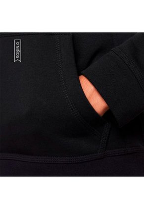Hoodie Nike Sportswear Club Fleece Para Niño-Negro