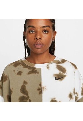 Buzo Mujer Nike Fleece Tie Dye Crew Multicolor