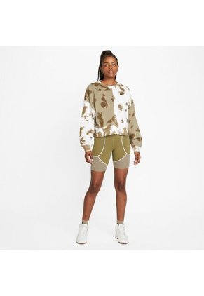 Buzo Mujer Nike Fleece Tie Dye Crew Multicolor