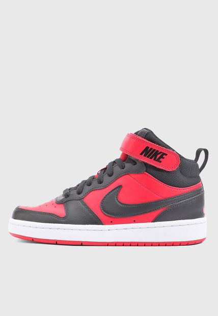 Tenis Lifestyle Rojo-Negro-Blanco NIKE Court Borough Mid 2