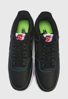Tenis Negro-Blanco-Azul Nike Court Vision Low