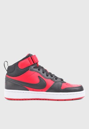 Tenis Lifestyle Rojo-Negro-Blanco NIKE Court Borough Mid 2