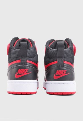Tenis Lifestyle Rojo-Negro-Blanco NIKE Court Borough Mid 2