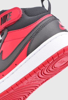 Tenis Lifestyle Rojo-Negro-Blanco NIKE Court Borough Mid 2