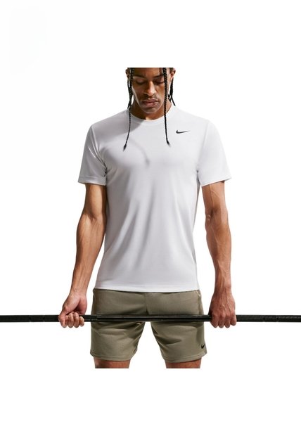 Camiseta Nike M Df Tee Std Flex Hombre-Blanco