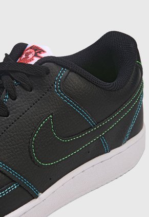 Tenis Negro-Blanco-Azul Nike Court Vision Low