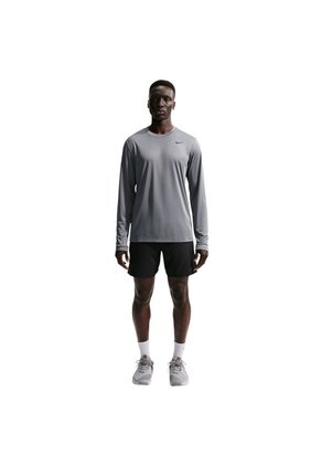Camiseta Manga Larga Nike M Df Tee Std Ls Flex Hombre-Gris