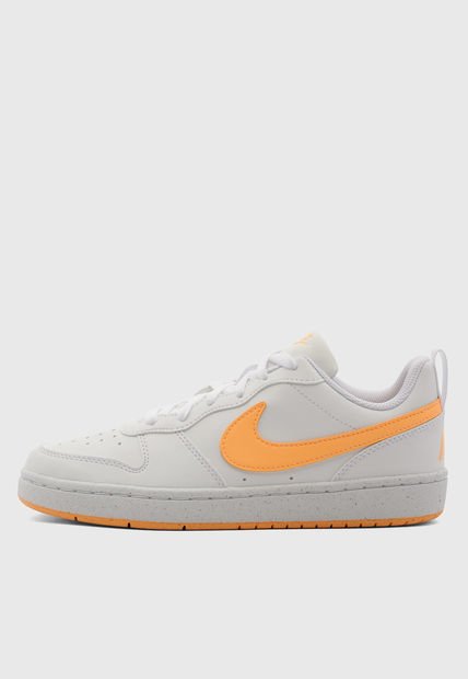 Tenis Lifestyle Blanco-Naranja NIKE Court Borough Low 2