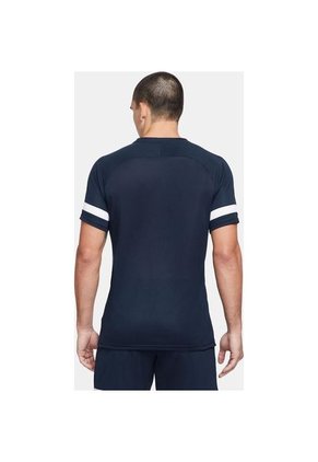 Camiseta Hombre Nike Dryfit Academy21-Azul Oscuro-Rojo-Azul Oscuro