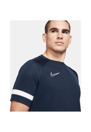 Camiseta Hombre Nike Dryfit Academy21-Azul Oscuro-Rojo-Azul Oscuro