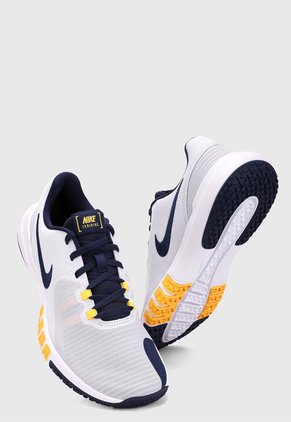 Tenis Training Blanco-Azul-Amarillo Nike Flex Control 4