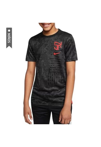 Camiseta Nike Naymar Jr Para Niños-Negro