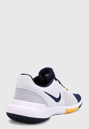 Tenis Training Blanco-Azul-Amarillo Nike Flex Control 4