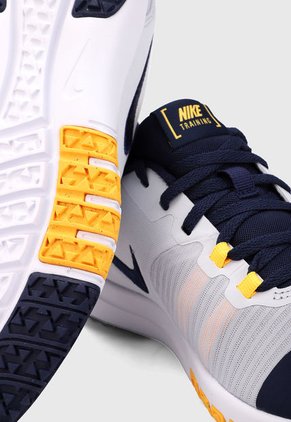 Tenis Training Blanco-Azul-Amarillo Nike Flex Control 4