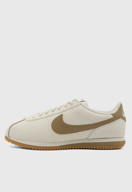 Tenis Lifestyle Marfil-Café NIKE Cortez Leather