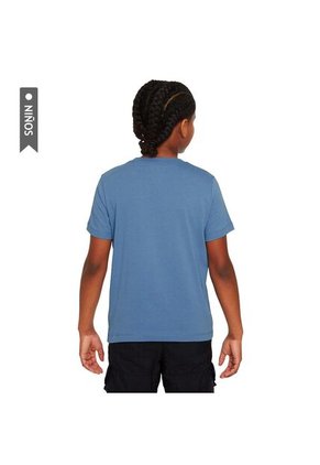 Camiseta Nike K Nsw Tee Boxy 1 Futura Niño-Azul