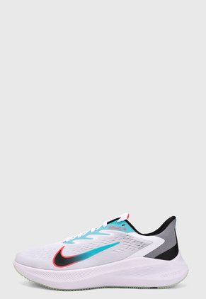 Tenis Running Blanco-Azul-Negro Nike Air Zoom Winflo 7