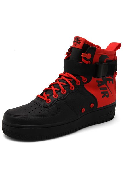 Bota Lifestyle Negro-Rojo Nike Sf Af1 Mid Compra Ahora Dafiti