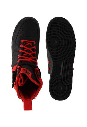 Bota Lifestyle Negro-Rojo Nike Sf Af1 Mid