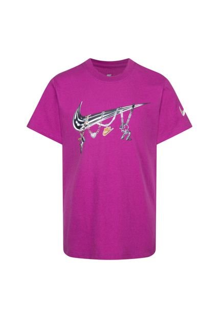 Camiseta Niños Nike Shine Purpura