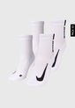 Medias X2 Blanco-Negro Nike Multiplier de Nike