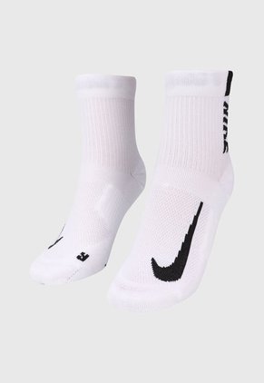 Medias X2 Blanco-Negro Nike Multiplier