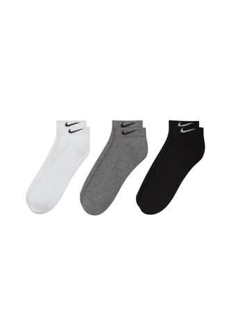 Medias Nike Everyday Cush Low 3Pr Hombre-Blanco/Gris/Negro Nike