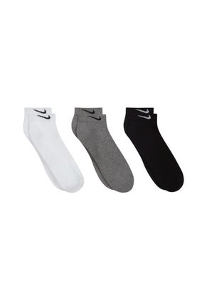 Medias Nike Everyday Cush Low 3Pr Hombre-Blanco/Gris/Negro
