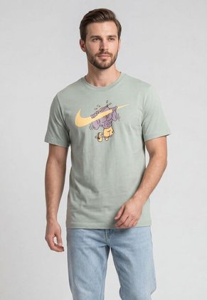 Camiseta NIKE Dri-FIT Slub Anime Verde